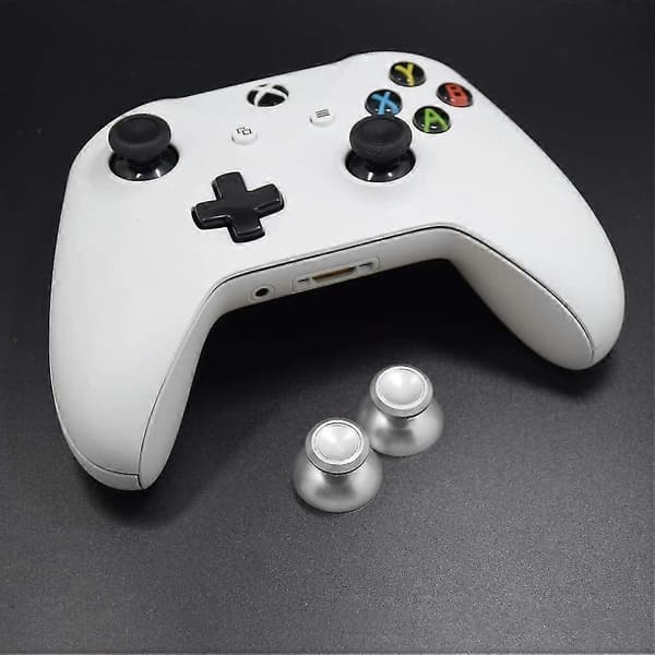 Metal Thumbsticks til Xbox One/PS4-controllere, aluminium joysticks udskiftningsdele til Xbox One S (2 stk.)—ls