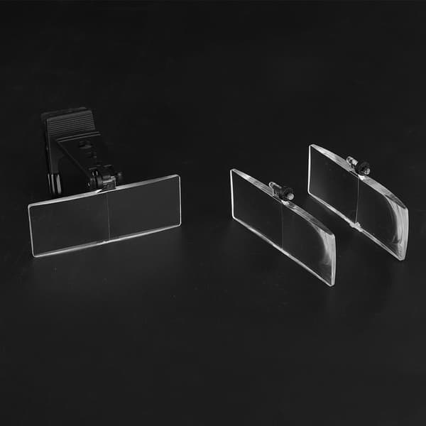 Clip-on forstørrelsesglas med 1,5x, 2,5x og 3,5x forstørrelse