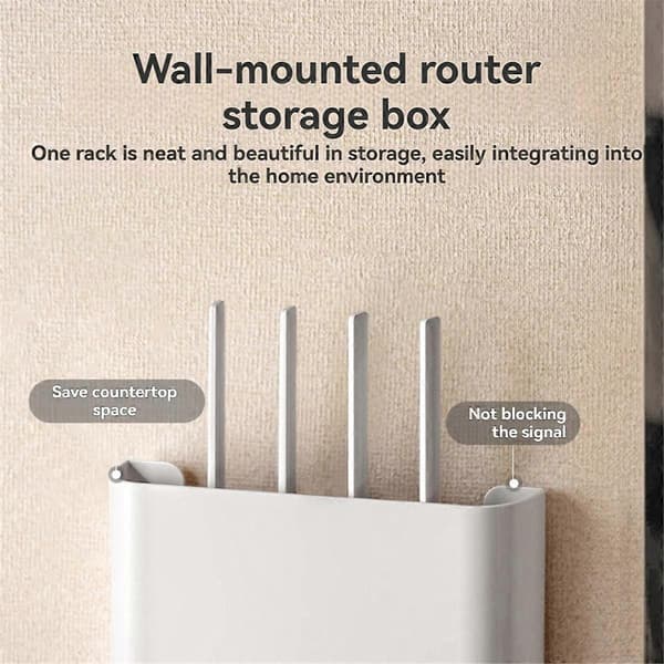 Vægmonteret routerboks til at skjule og organisere WiFi-modem