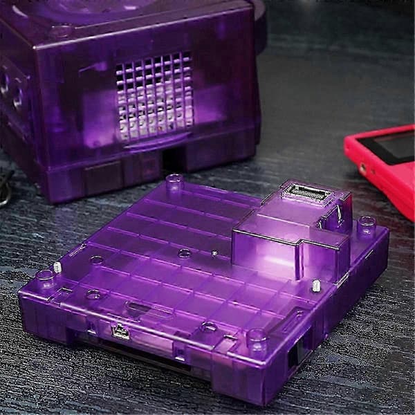 Erstatningsdeksel til Gameboy Player for konsolldeler – ls Transparent Purple