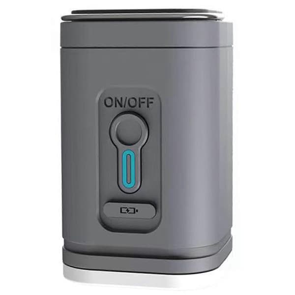 Mini elektrisk oppustelig pumpe med lys Trådløs luftkompressor Oppust/tøm luftpumper til vandre- og campingudstyr Grey
