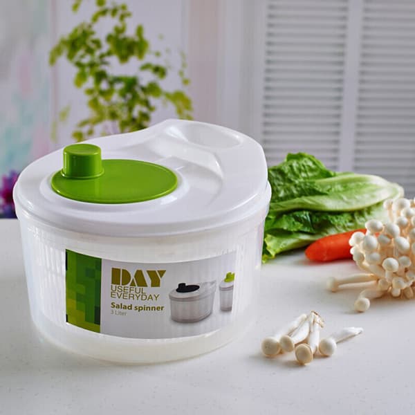 Grønnsaker Salat Spinner Salat Blad Vegetabilsk Dehydrator Vask Hvit White one size