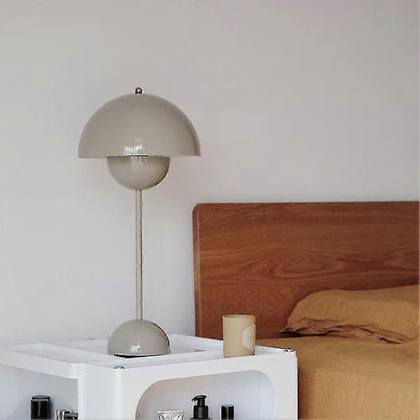 Blomsterknopp LED bordlampe romdekorasjon nattlys gul—ls