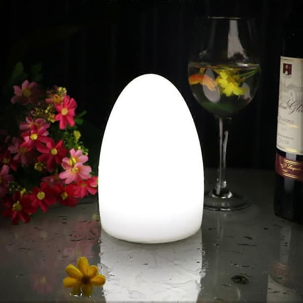 LED æggeformet bordlampe til belysning med USB-opladning – ls