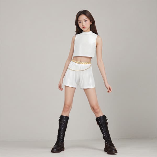 Demon Hunter K-POP Kostym Halloween 110CM Kvinnor Barn Kostym-02