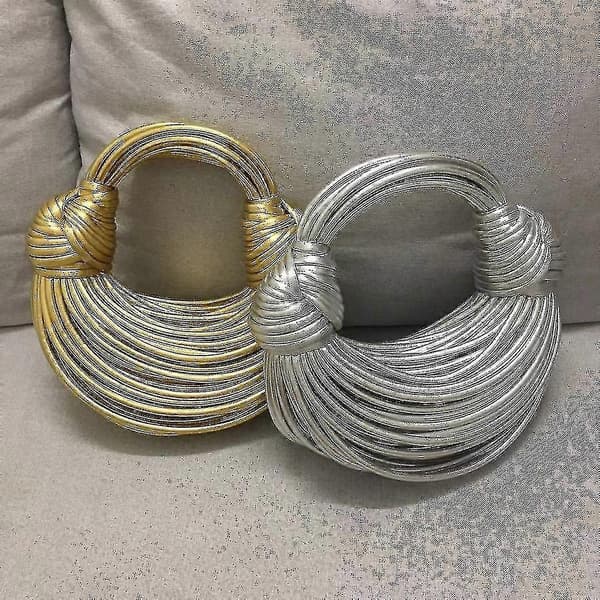 Bimirth Högkvalitativa Guld- och Silverdesignerhandväskor och Plånböcker Kompatibla Dam Mode Fest Kväll Clutchväskor Dam Hobo Tote Bag[ls]
