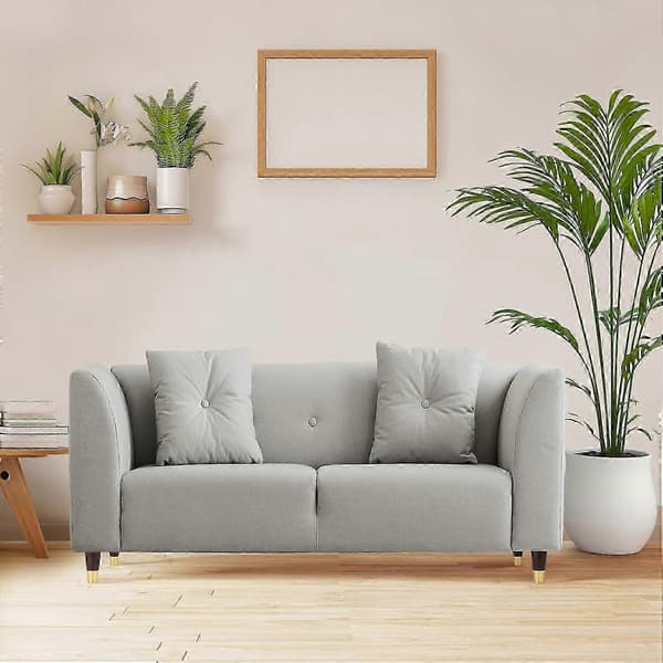 Gullbelagte 10 cm tremøbelben, sett med 4 for sofaskap og kommode Brun Brown 4 inch 4 pcs