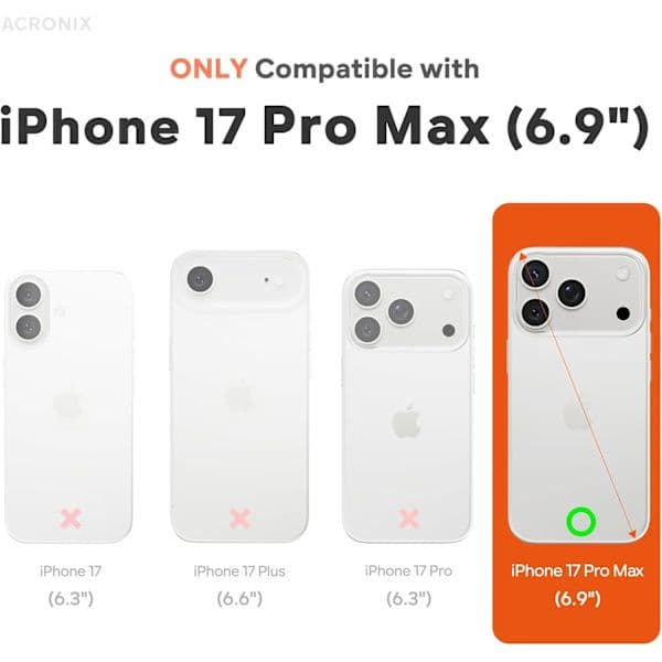 17 Pro Max Flydende Silikone Stødsikkert Cover Kompatibelt med 17 Pro Max Blødt Cover Fuld Beskyttelse (Sort) Sort iPhone 17 Pro Max Sort Black iPhone 17 Pro Max