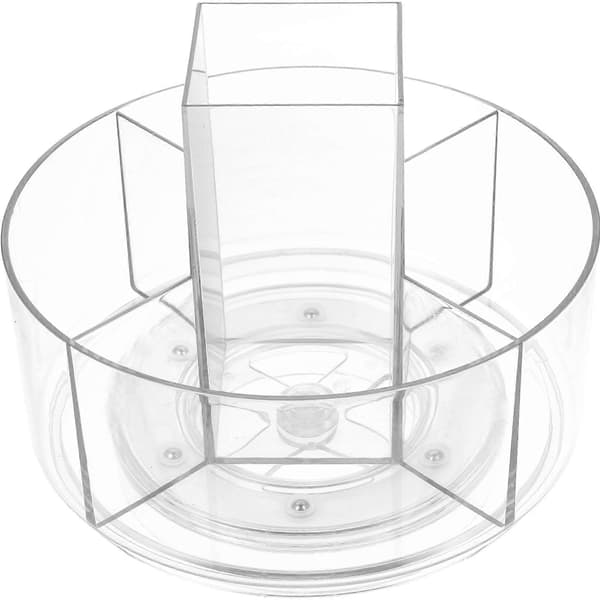 Bordkosmetikstativ Roterbart Kosmetikstativ 360 Graders Roterende Makeup Organizer—ls
