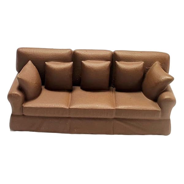 1:87 Dukkehusmøbler Ornament Modell for Barn Jenter Sofa Sofa