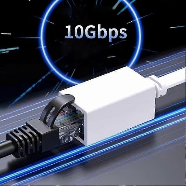 15 cm Cat7 Ethernet forlængerkabel 10 Gbps RJ45 han til hun 90° retvinklet adapter til pc bærbar computer White