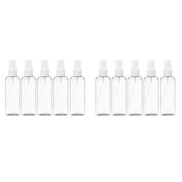 10 kpl 30 ml sumutinpullo tyhjä sumutinpullo pieni matkapumppupullo säiliö[ls] Transparent & vit