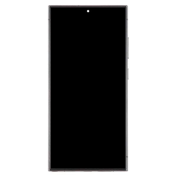 For Samsung Galaxy S24 Ultra SM-S928B 6,78 tommer OLED LCD-skjerm Digitizer komplett montering med ramme Grå