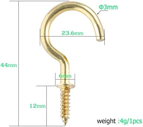 60 kpl ruuvikoukkuja, 45 cm kattokoukut kasvien ripustamiseen, Ki