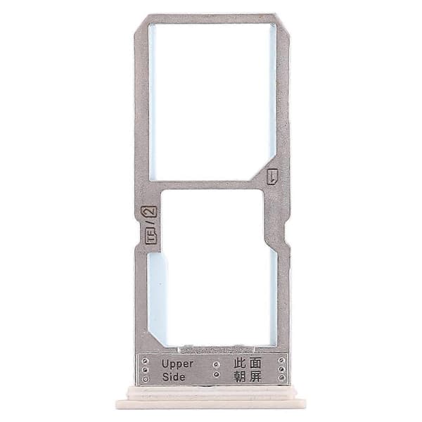 For Vivo Y67 SIM-kortskuff + SIM-kortskuff / Micro SD-kortskuff Gold