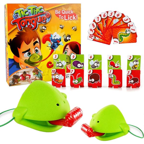 Tic Tac Tongue Chameleon Bug Catch Quick Draw Game Barn Familj Julklapp