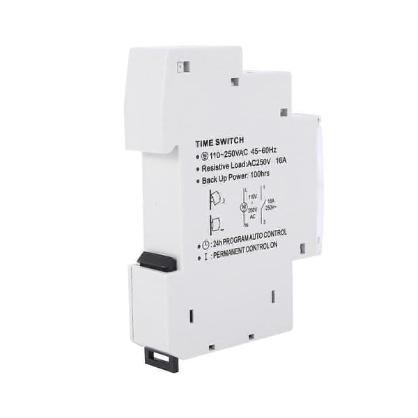 3X SUL180A 15 minutters mekanisk timer 24 timers programmerbar DIN-skinne timer tidsafbryder relæ analyseinstrumenter Grayish white
