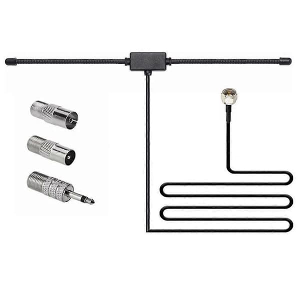 DAB FM Radioantenne FM Dipol Antenne Lydplugg Koblingsmottaker Fo