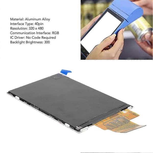 3,5 tommer IPS LCD-skærm 40pin RGB 18bit til smarte husholdningsapparater