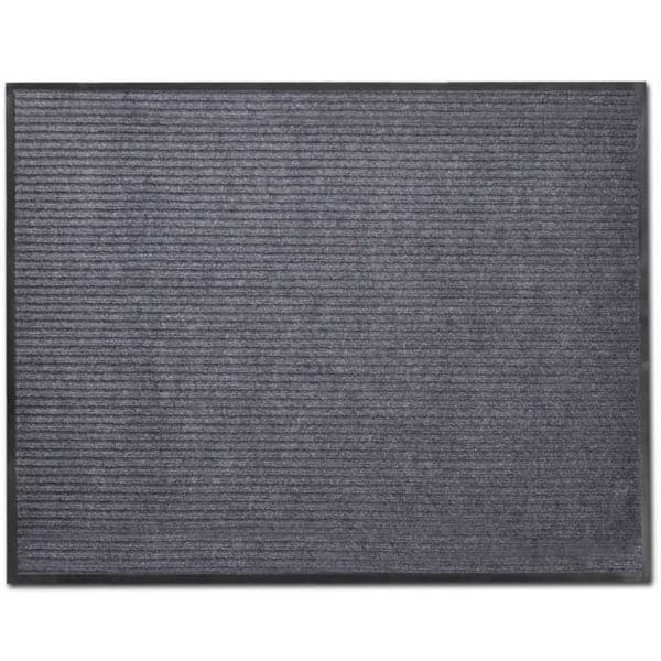 vidaXL Ovimatto PVC Harmaa 90 x 120 cm harmaa Grå gray