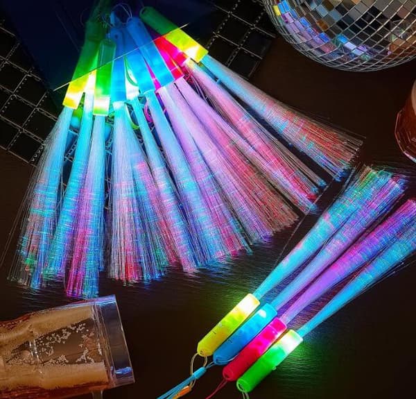 24 delar Led Fiber Optic Stick 24pcs