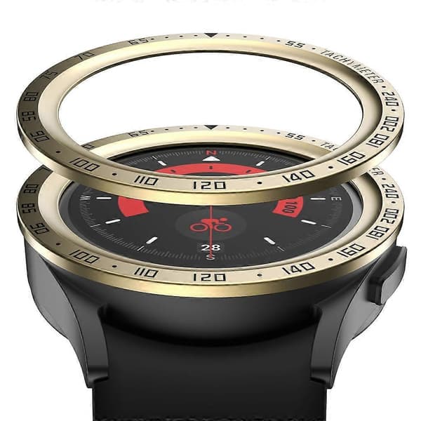 Til Watch 5 Pro Bezel Ring Husdæksel Ur til Tidsskala Ring Beskyttende til—ls Burning red circle black