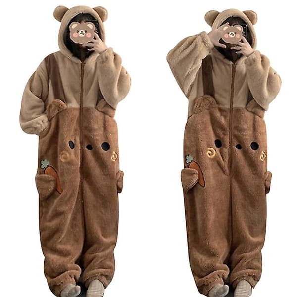 Eläin Cosplay-asu Majava Aikuisten Pyjama—ls S