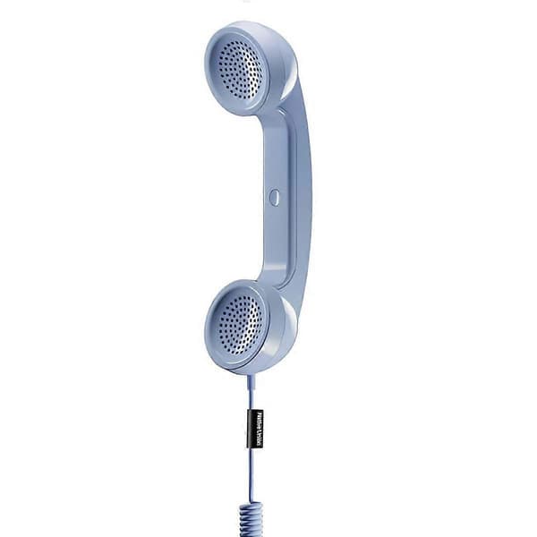 POP Retro USB-C-telefon med mikrofon för samtal och video, ljusblå Light Blue