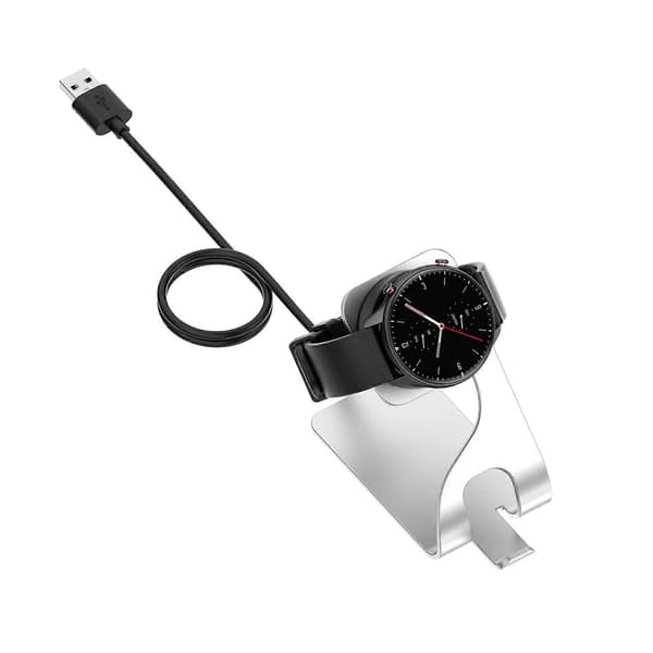 Magnetisk laderbrakett ladestasjon strømadapter for GTS4 Mini armbånd—ls Gray