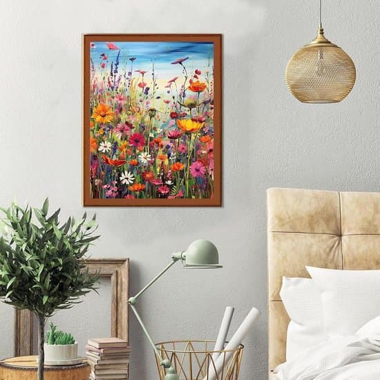 Diamantmaleri Blomster Håndværkssæt til Voksne 30 x 40 cm—ls