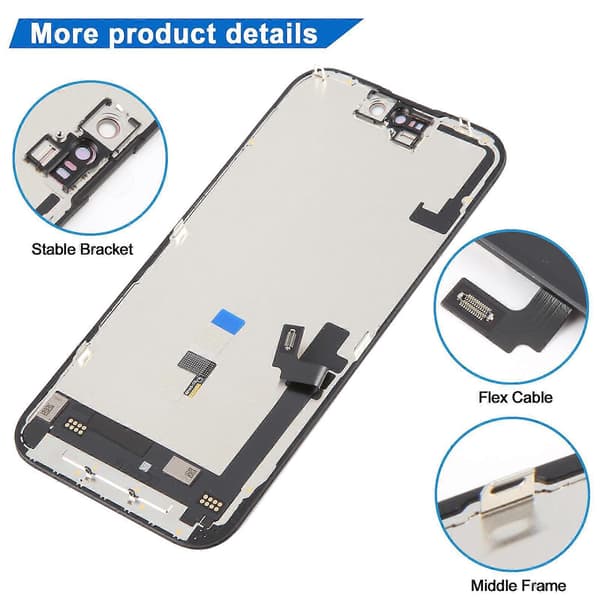 (Ny) JK Hard OLED-skærm til iPhone 16 Not Specified