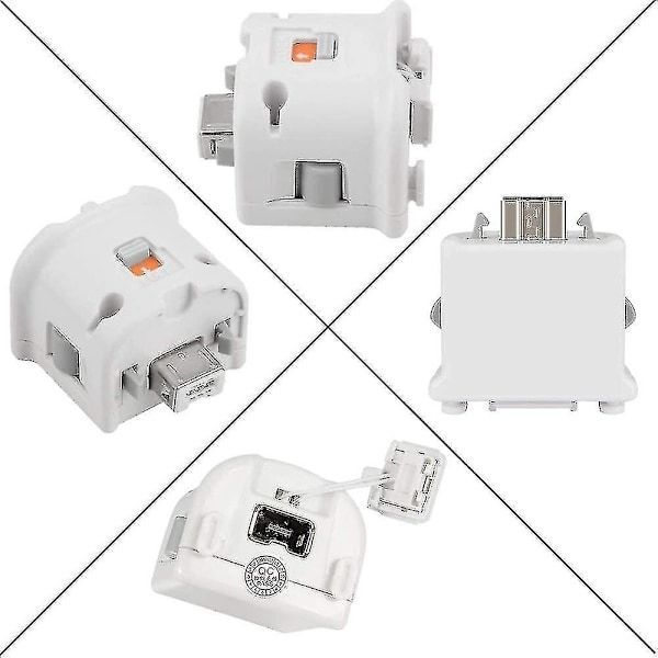2 st Motion Plus Adapter Sensor för Wii Fjärrkontroll, Motion Plus Adapter Accelerator Ersättning för Wii Motion Plus Adapter