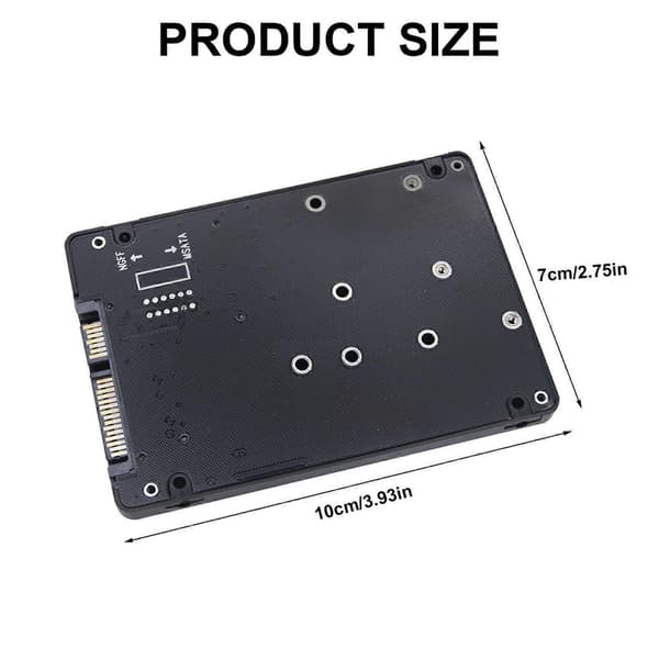MSATA SSD Solid Disk NGFF til SATA3 Ekstern Harddisk Kabinet Adapter M.2 NGFF Protokol til Adapter Dobbelt Formål Med fodral