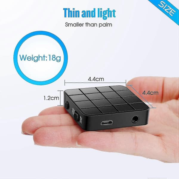 Bluetooth 5.0 sender mottaker Bluetooth-sender 2-i-1 Bluetooth-lydadapter for hjemmestereoanlegg[ls]