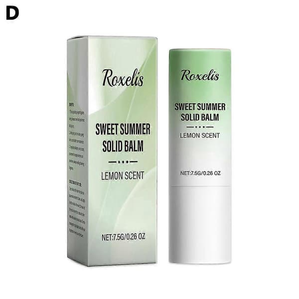 Solid-Parfym Balsam Stick Kropp Solid-Parfym Långvarig för Kvinnor Kosmetika—ls Yellow