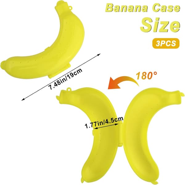 3-pack skyddande bananfodral (195*130*45mm) - för utomhusbruk och resor—ls