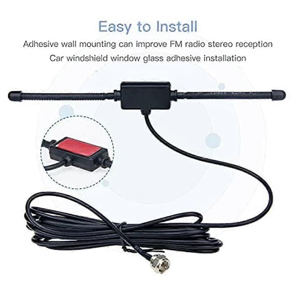 DAB FM Radioantenne FM Dipol Antenne Lydplugg Koblingsmottaker Fo