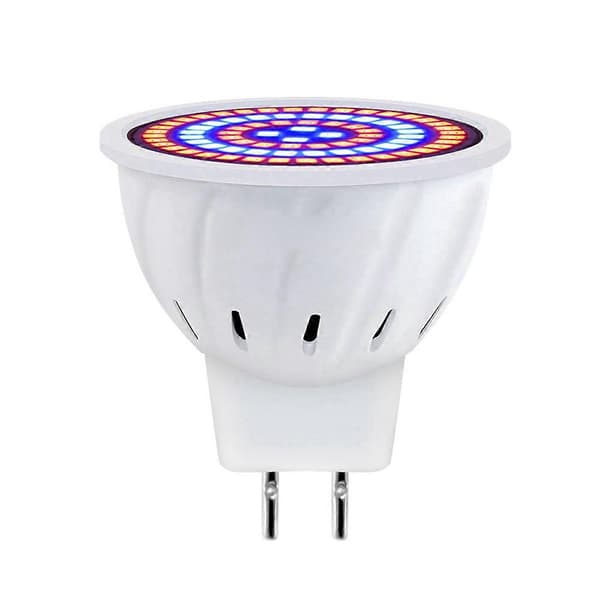 80 LED Fullspektrum Plantelys 220V for Innendørsplanter, MR16