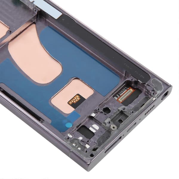 (Ny) För Samsung Galaxy S23 Ultra SM-S918B 6,72 tums TFT LCD-skärm Digitizer Komplett Enhet med Ram, Stöder inte Fingeravtrycksidentifiering
