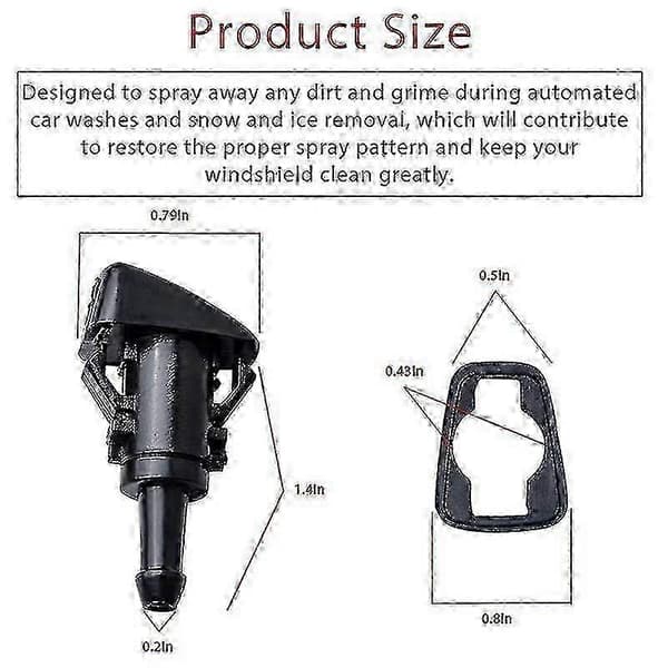 4805742ab Chrysler Dodge Jeep frontrutespylerdyse for 5116079aa—ls black