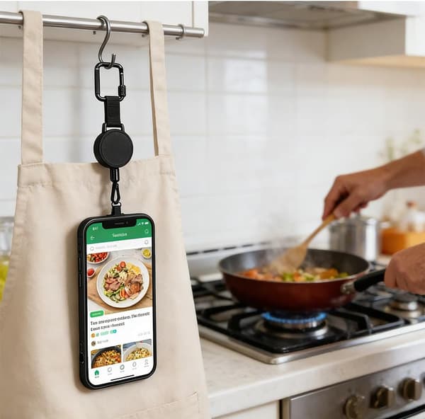 2/3-pack infällbar stöldskyddstelefonrem, justerbar telefonhållare kompatibel med skidåkning och utomhusbruk 3-pack