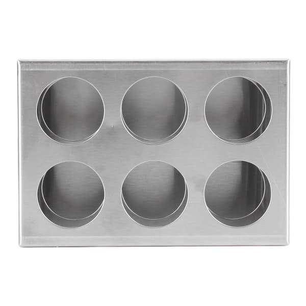 Provrörshållare i 304 rostfritt stål, 6 hål, 3 lager, laboratorieställ för 32 mm rör