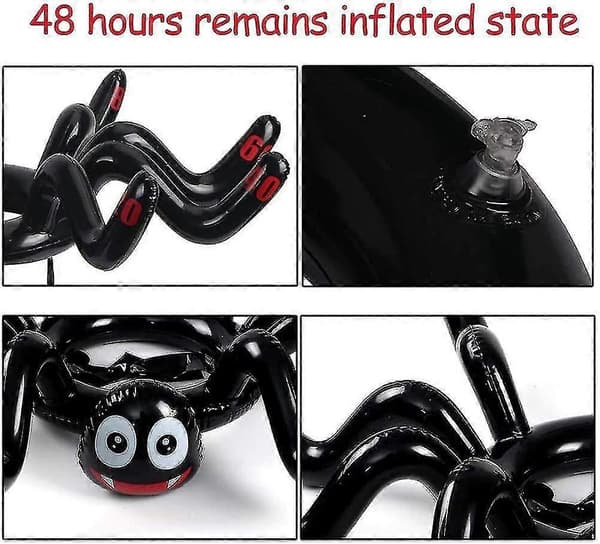 Halloween Edderkopp Ringkast Spill Oppblåsbart Edderkopp Ringkast Spill Ringer Halloween Festspill 6 ordinary