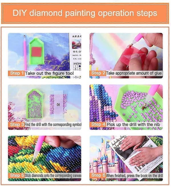5D Diamond Painting-sæt til voksne, DIY Diamond Art 5D Diamond Painting efter nummer-sæt, Full Drill Crystal Art-sæt (Lysende Planet)