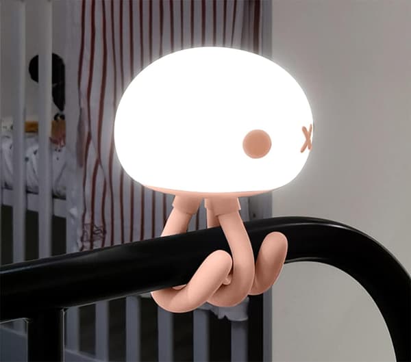 Børnenatlampe │ Genopladelig LED-natlampe til baby │ Dæmpbar