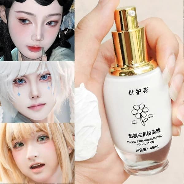 Super Model Flydende Foundation Holdbar Concealer Vandtæt Base Makeup—ls Moisturizing version