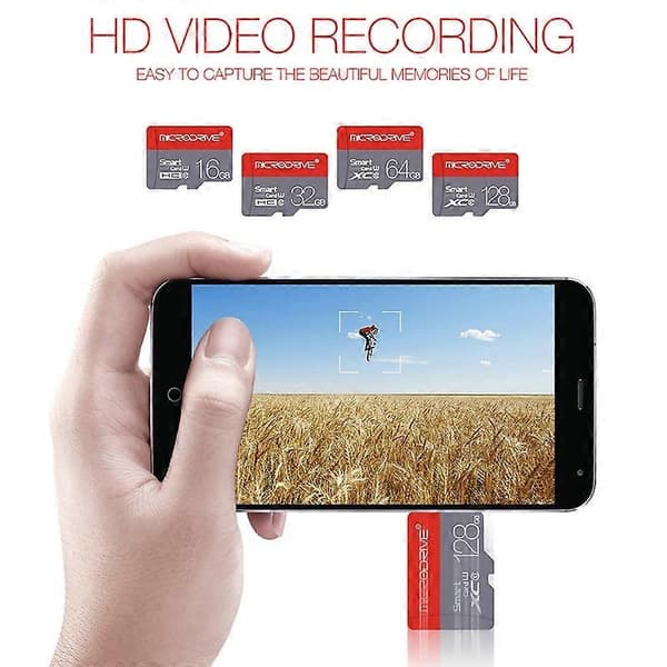 Microdrive 8GB High Speed Class 10 Micro SD(TF) Hukommelseskort Not Specified