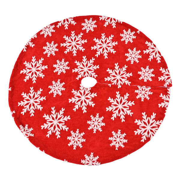Snöflinga Julgransmatta för Julpynt Snöflinga