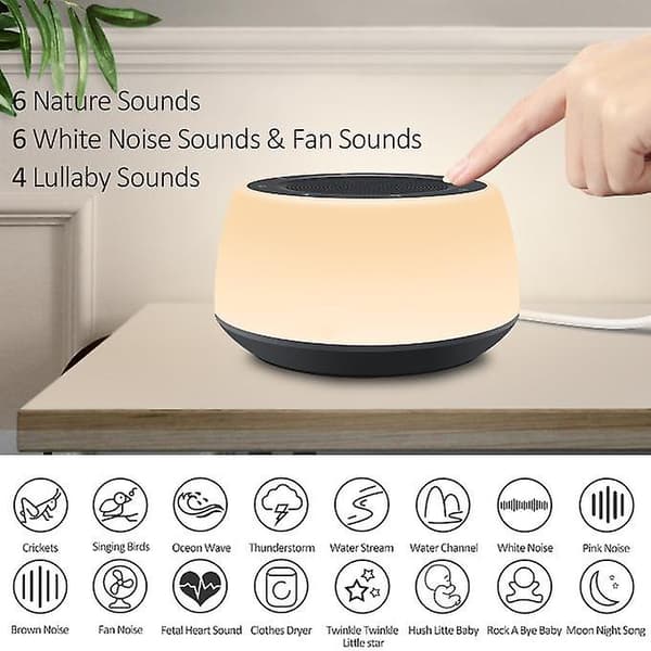 Lydmaskine og vækkeur 2-i-1 søvn