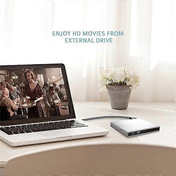 ZK-USB 2.0 Ekstern DVD ROM-drev CD RW-brænder DVD/Disc Combo-brænder bærbar computer – ls